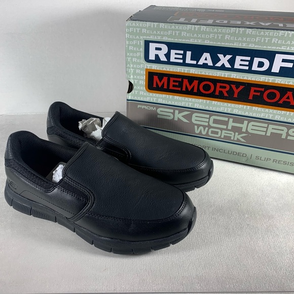 Skechers Women’s Work Relaxed Fit Nampa Annod SR Sneaker in Black Size 9.5 - Picture 2 of 12